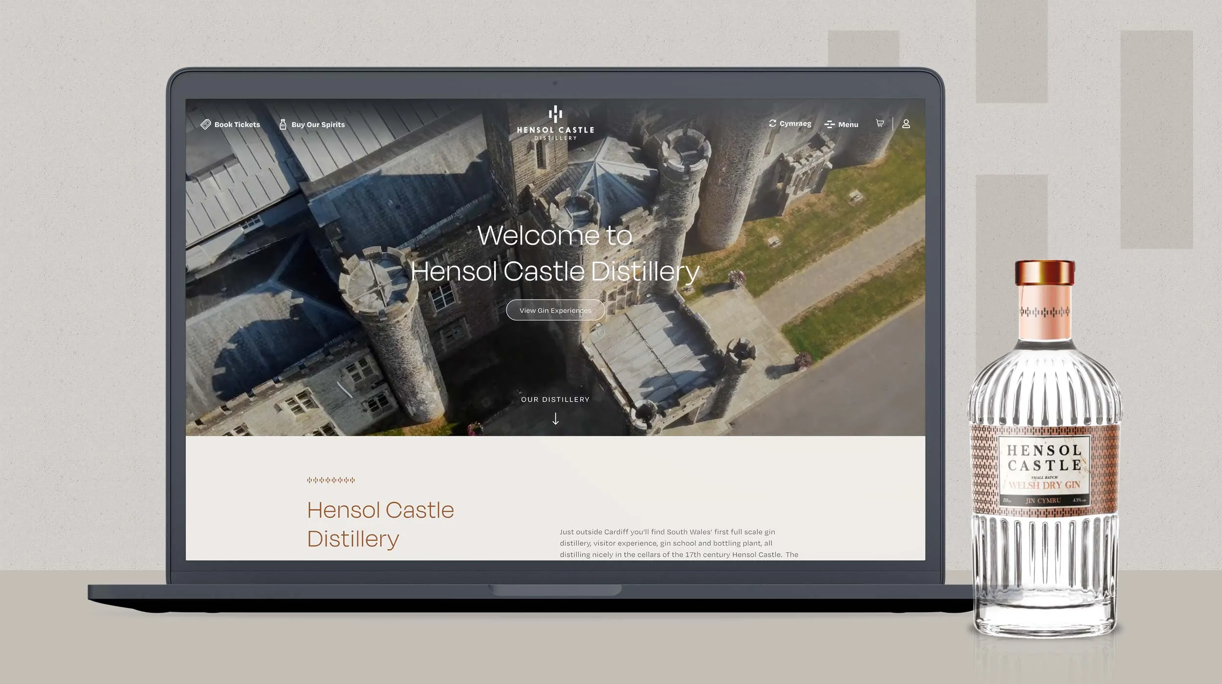 Hensol Castle Distillery website design